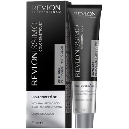 

Профессиональная перманентная краска для волос Revlonissimo Colorsmetique с высокой степенью покрытия, антивозрастная перманентная краска для волос, 60 мл, 6,42, темно-жемчужно-каштановый блондин