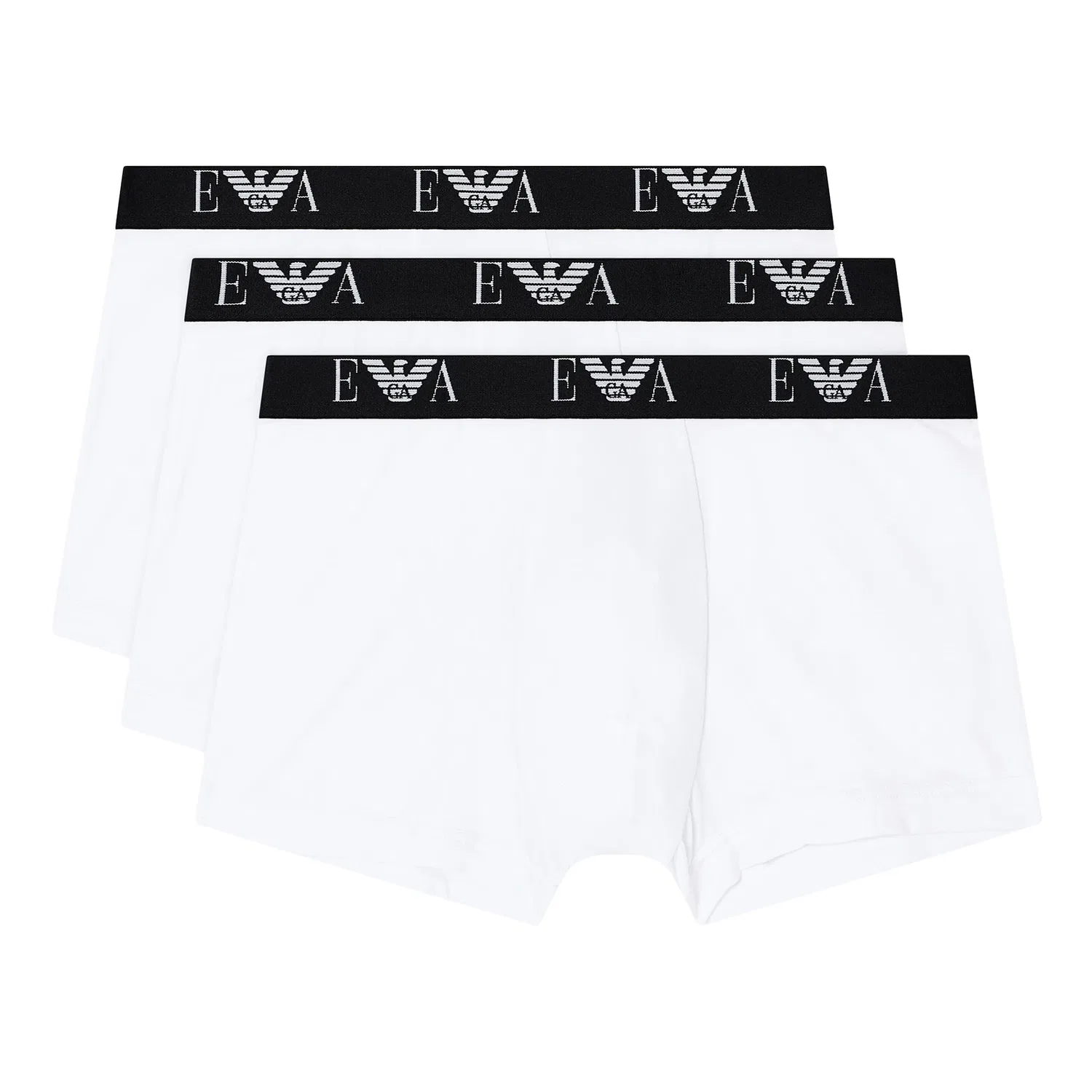 Боксеры 3 шт, белые, Emporio Armani, белый