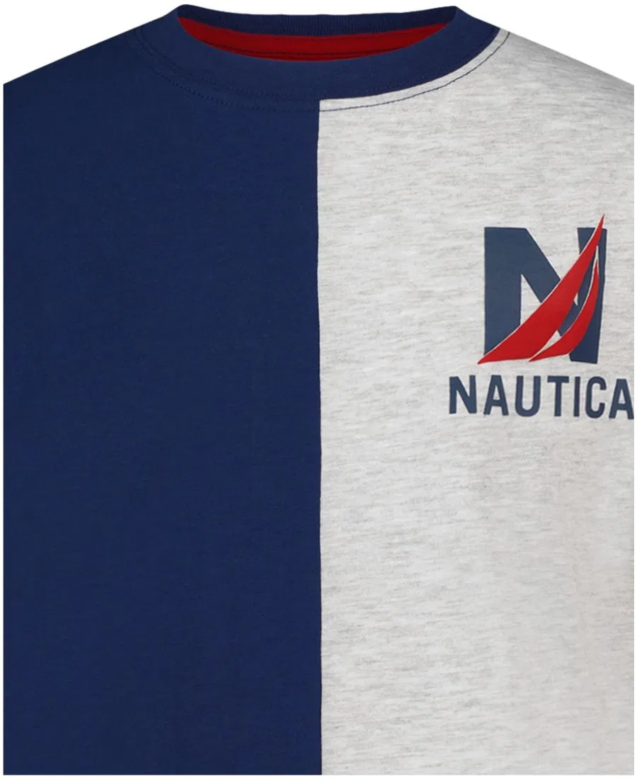 Детская футболка с коротким рукавом, размер 8-20 Nautica, синий — фото 4