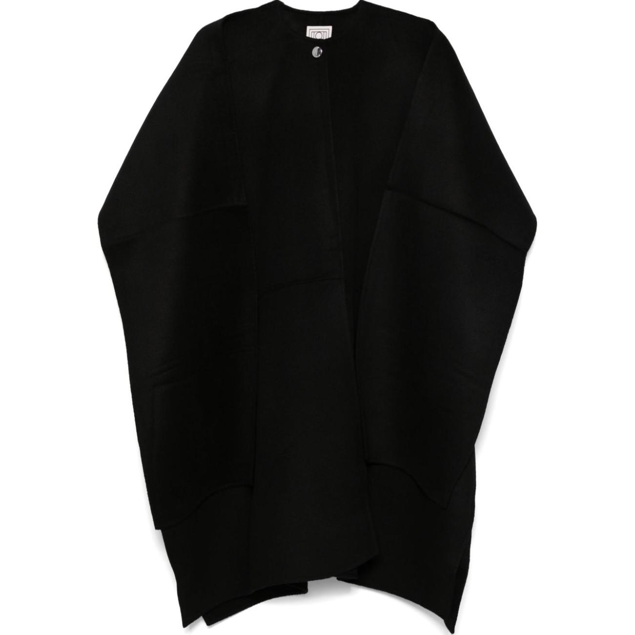 

TOTEME Тонкий короткий плащ с рукавами, Black