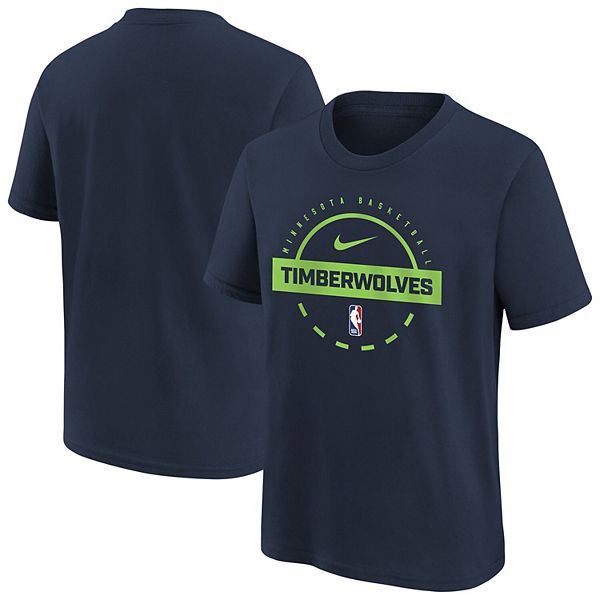 

Футболка для тренировок Minnesota Timberwolves, молодежная, navy Nike