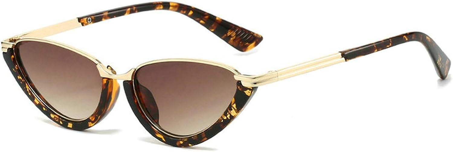 

Солнцезащитные очки COTIA «Кошачий глаз» маленького размера для женщин и мужчин, модные, треугольные, в стиле хип-хоп, панк, для активного отдыха, путешествий и вождения, Leopard