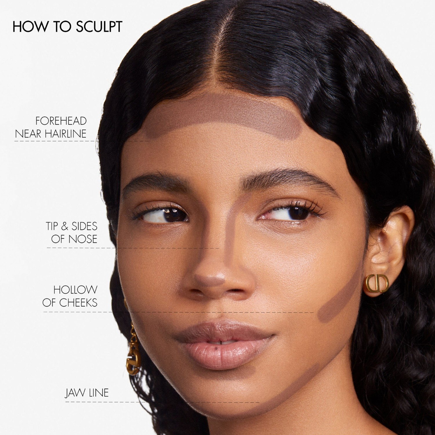 Карандаш для глаз forever skin contour stick mit modellier- und bronzing-effekt für das gesicht Dior, 03 medium, вес 10 гр. — фото 4