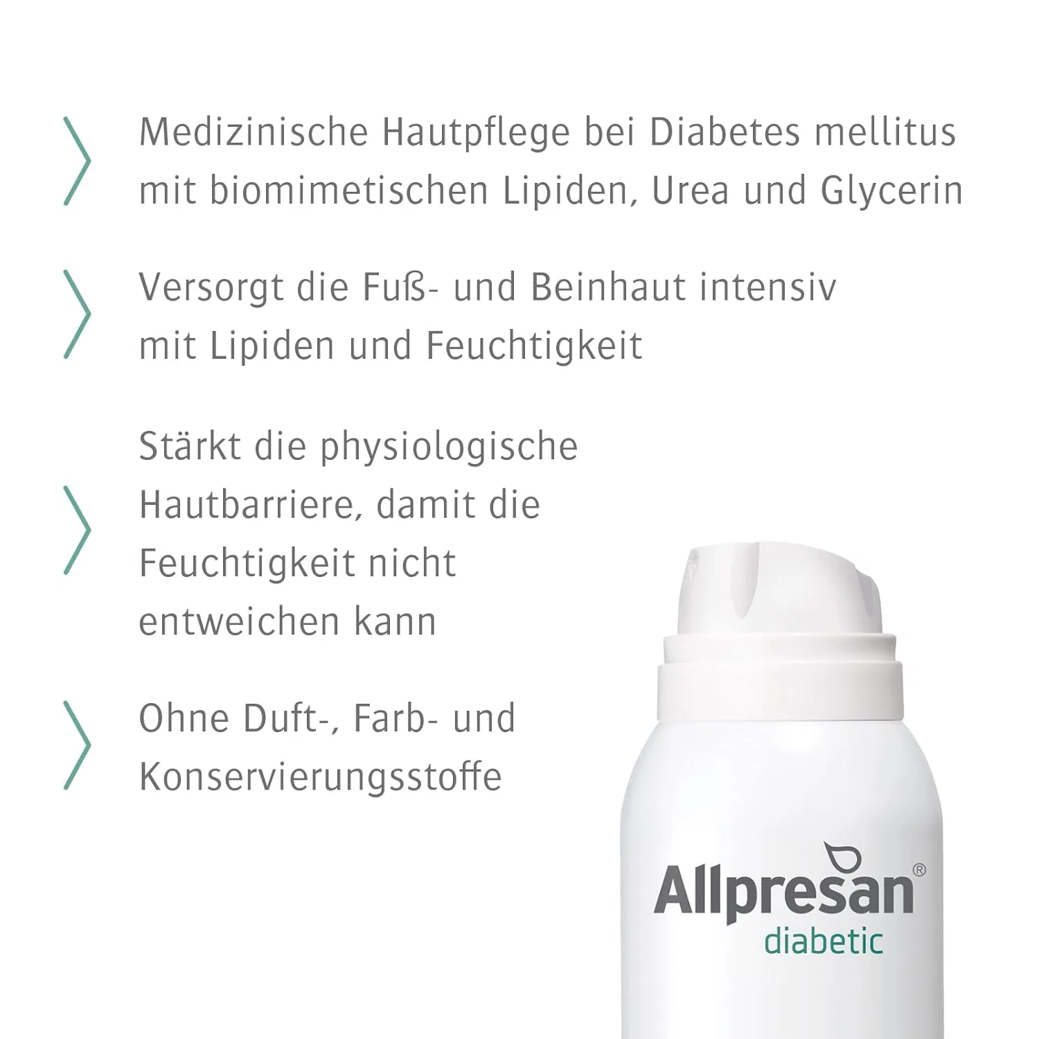 Интенсивный восстанавливающий крем-пена Allpresan Diabetic с мочевиной 2 x 125 мл Allpresan — фото 4