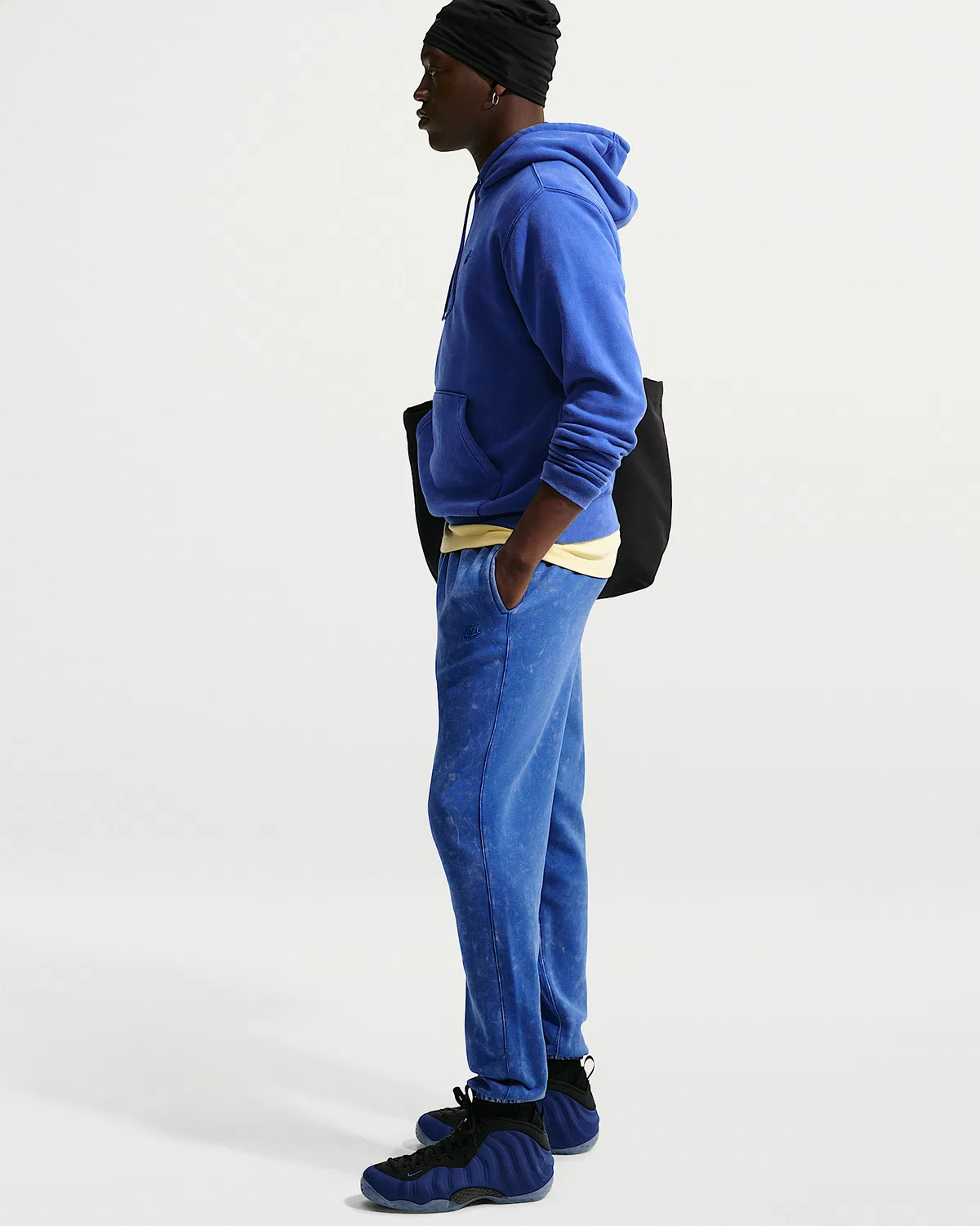 Мужские флисовые штаны Nike Sportswear Club с манжетами, Game Royal/Game Royal — фото 4