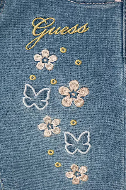 Джинсы скинни Guess, синий — фото 3