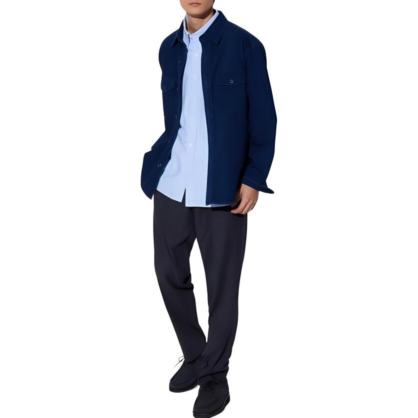 

Повседневные брюки мужские темно-синие Uniqlo, темно-синий