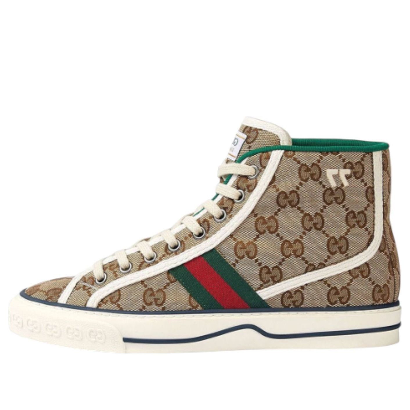 

Топ (WMNS) Gucci Tennis 1977 High Top GG 'White Red Green'