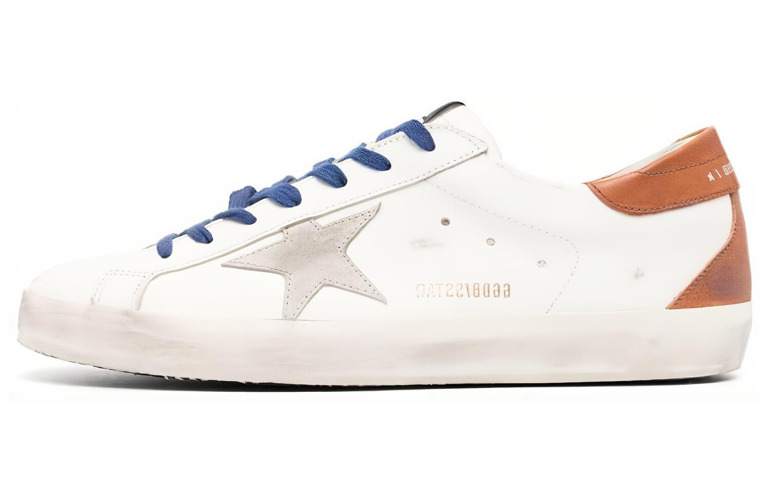 

Кроссовки Golden Goose Super-Star, белый / коричневый / синий