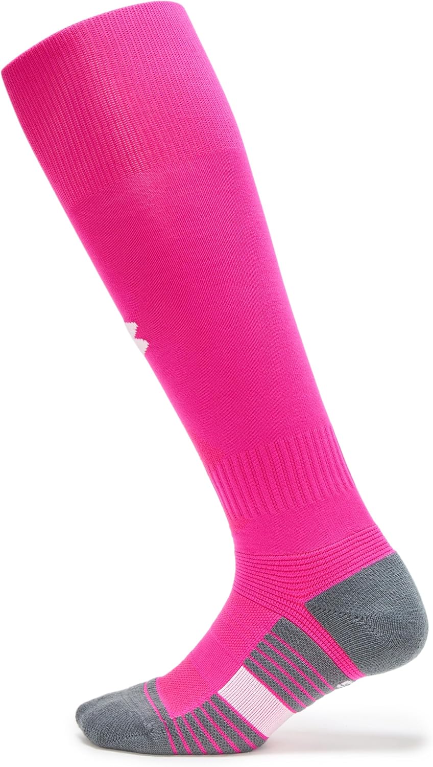 

Under Armour Unisex Magnetico носки до икры, (654) Tropic Pink/Pitch Gray/White