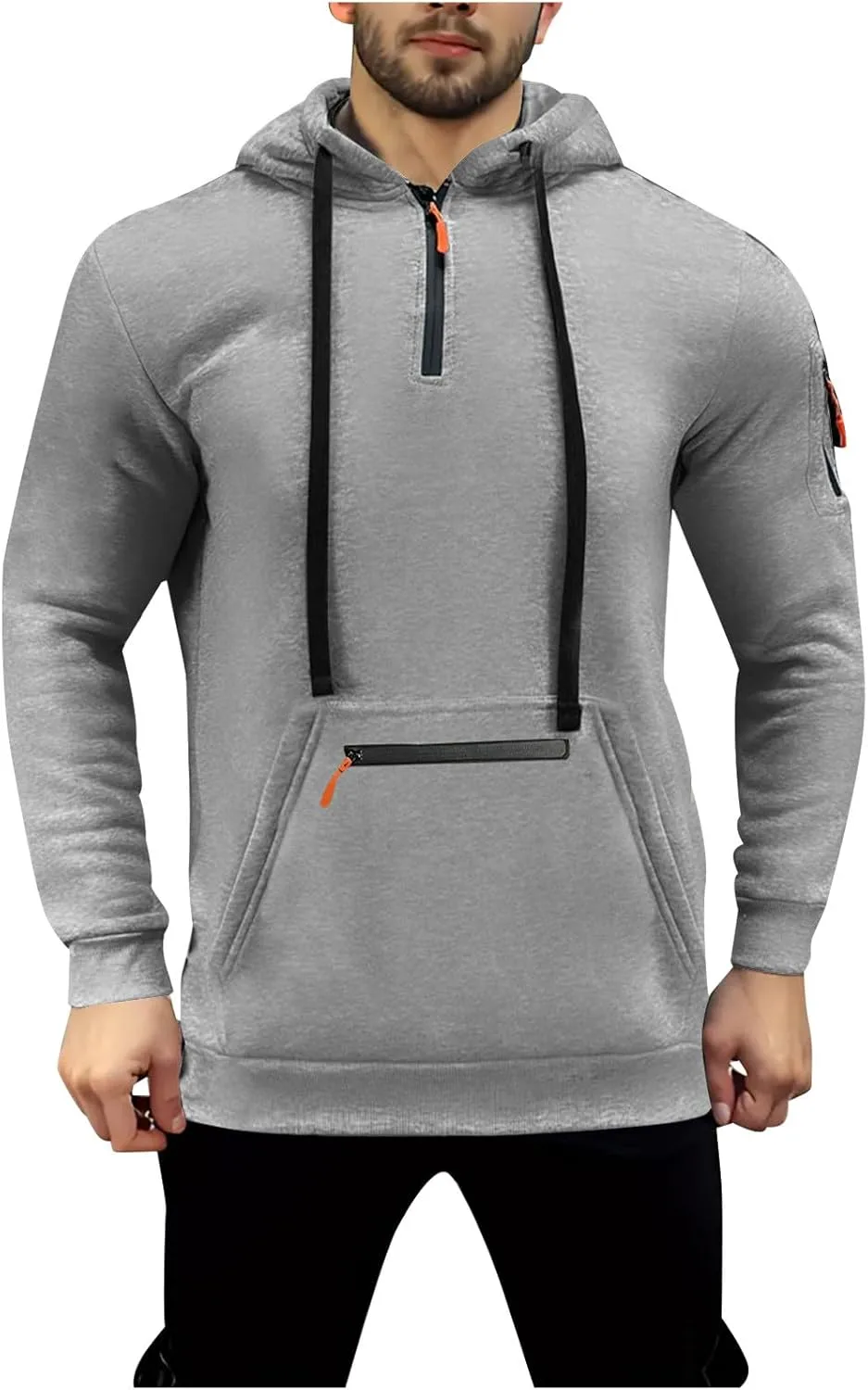 

Толстовка с капюшоном для мужчин, длинный рукав, легкая