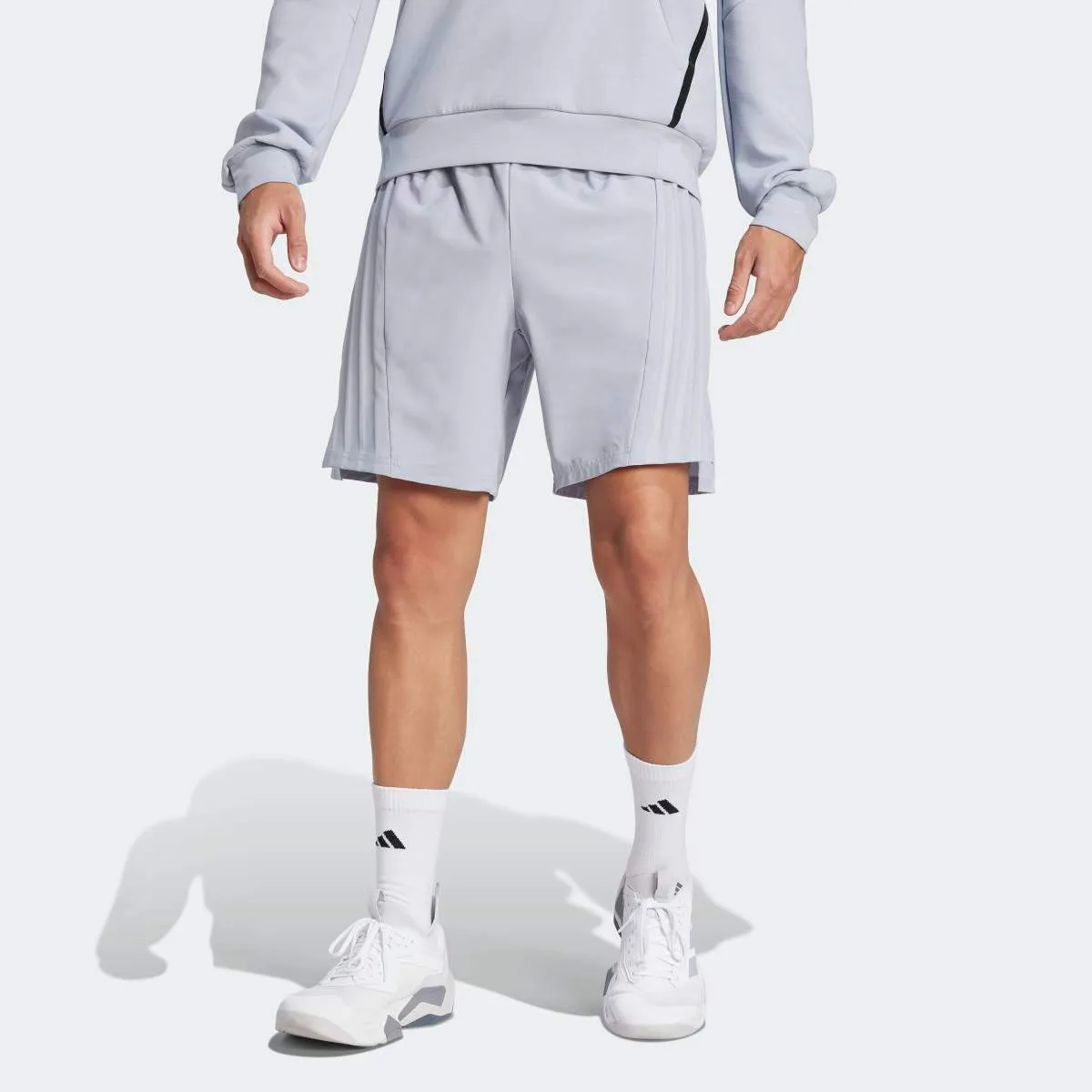 

Мужские тренировочные шорты с тремя полосками Designed-for-Training adidas, серый