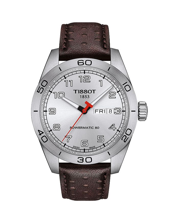 

Часы PRS 516 Powermatic 80, 42 мм Tissot, серебряный