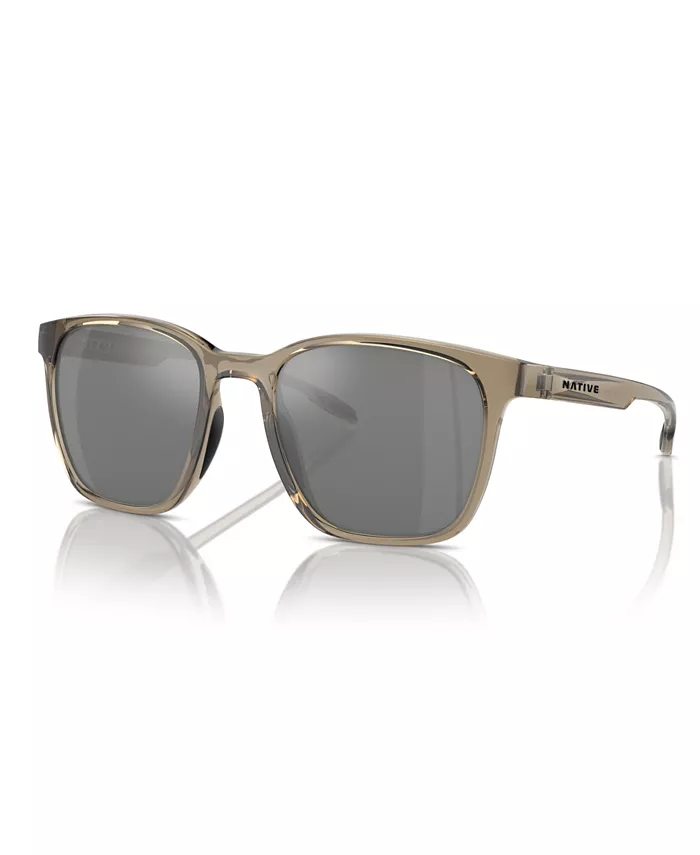 

Унисекс поляризованные солнцезащитные очки, Targhee Square Xd9046 Native Eyewear, серебряный