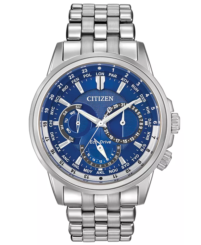 

Мужские часы Eco-Drive Calendrier на стальном браслете 44 мм BU2021-51L Citizen