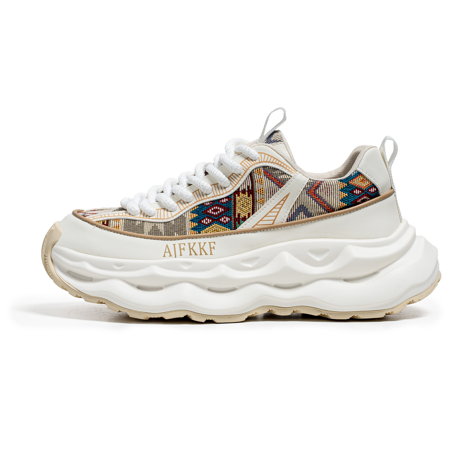 

JANECO Мужские бежевые кроссовки на массивной подошве, цвет Beige