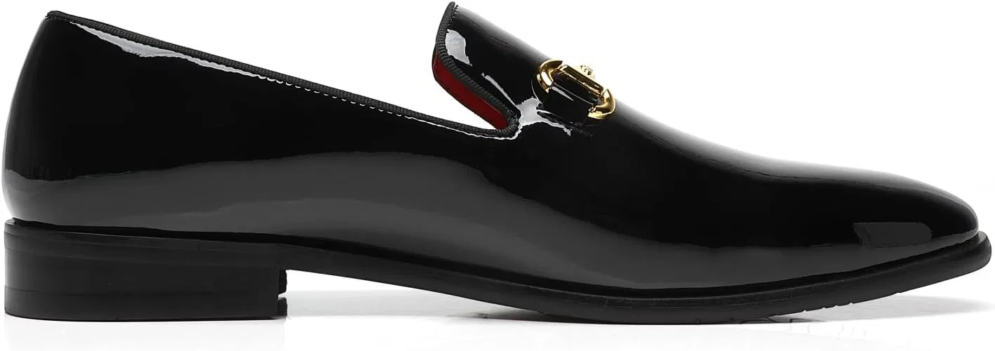 Туфли лоферы ELANROMAN Patent Leather, Buckle Black — фото 3