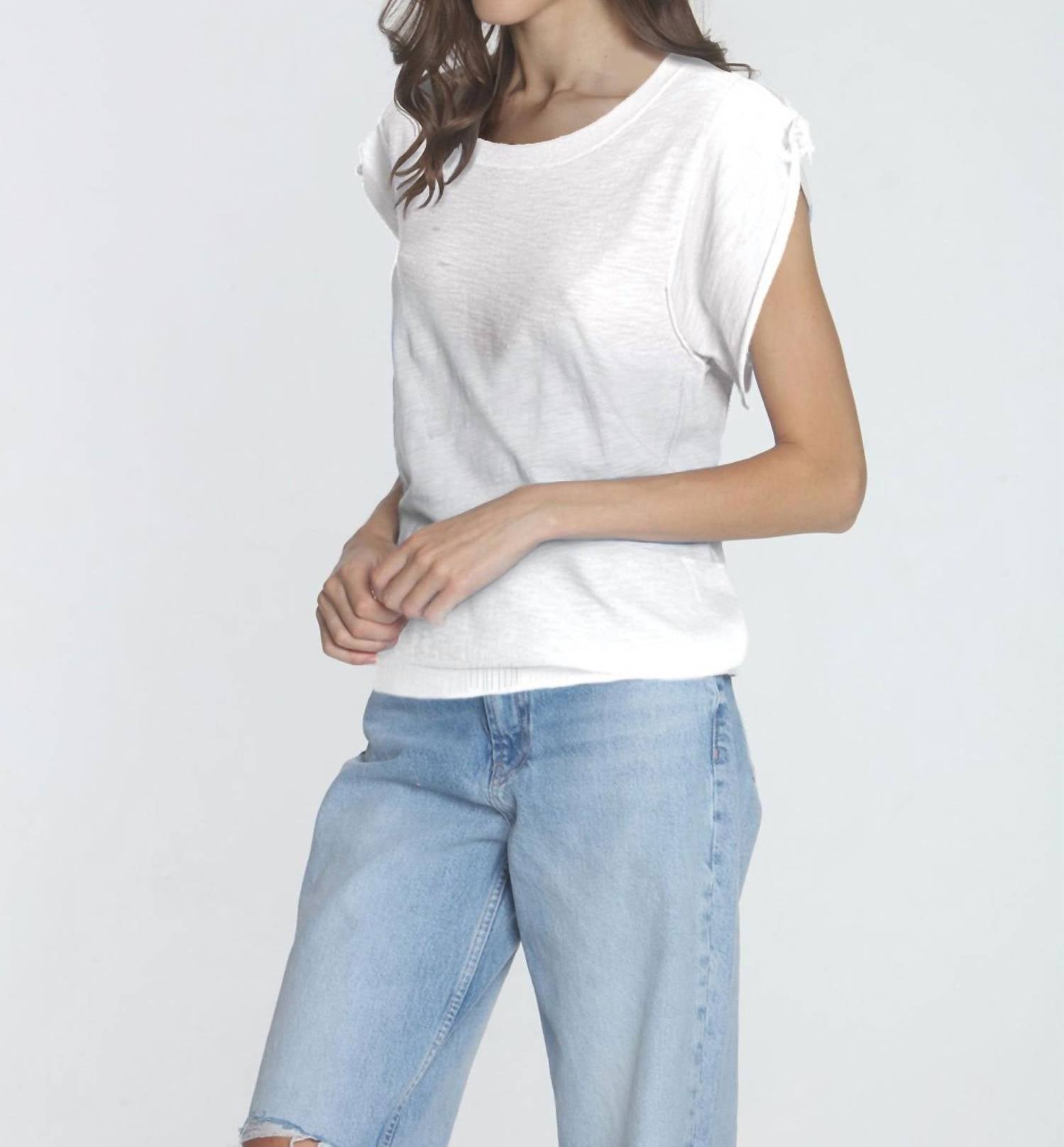 

Футболка Darya Tie белого цвета LABEL+thread