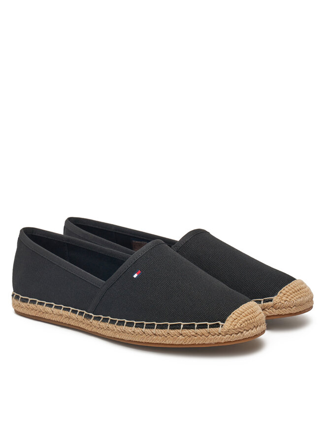 Эспадрильи Flag Canvas Espadrille FW0FW08541 Tommy Hilfiger, черный — фото 2