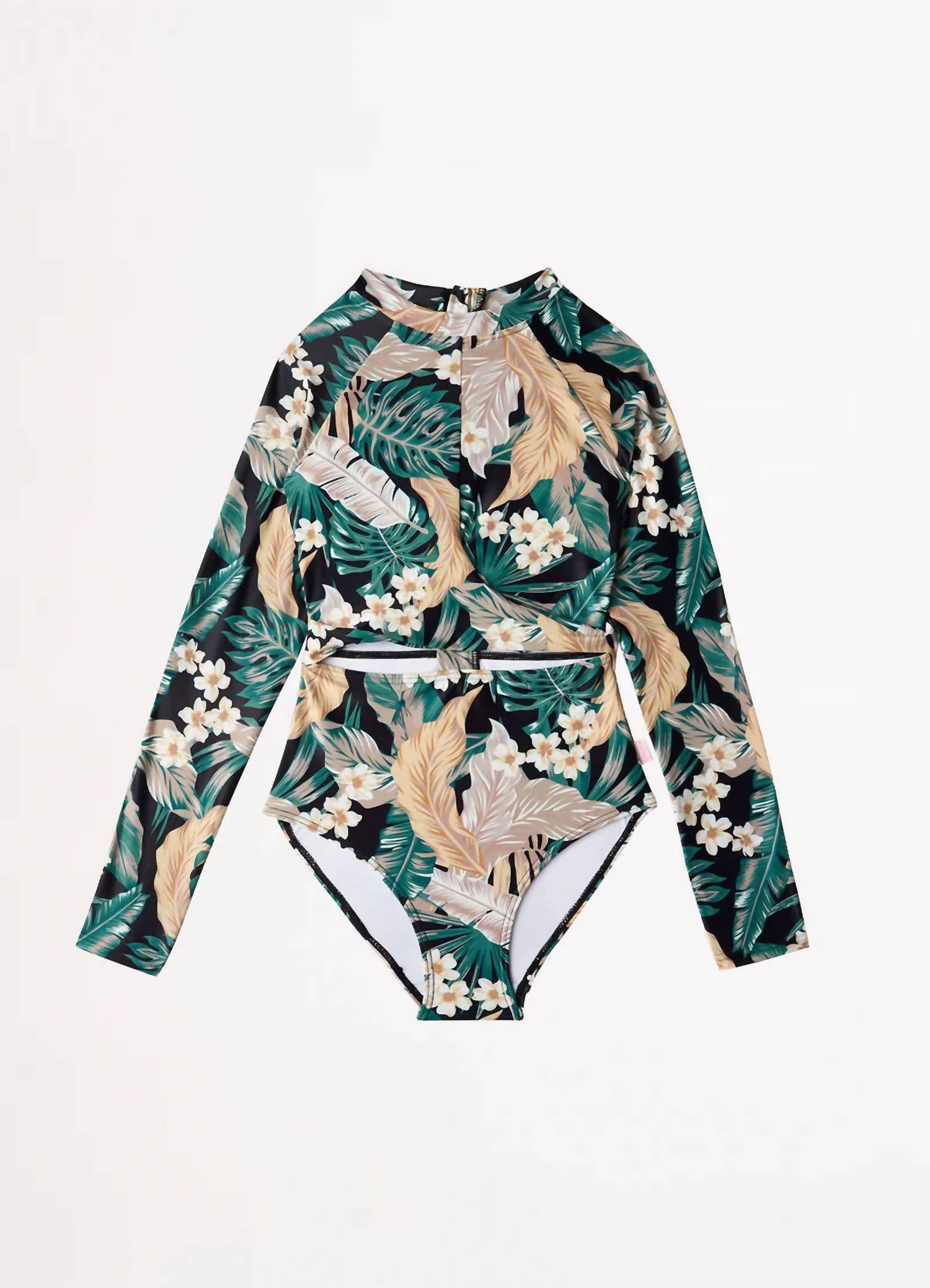 

Детский купальник Saint Lucia с крученым передом в зеленом цвете Seafolly