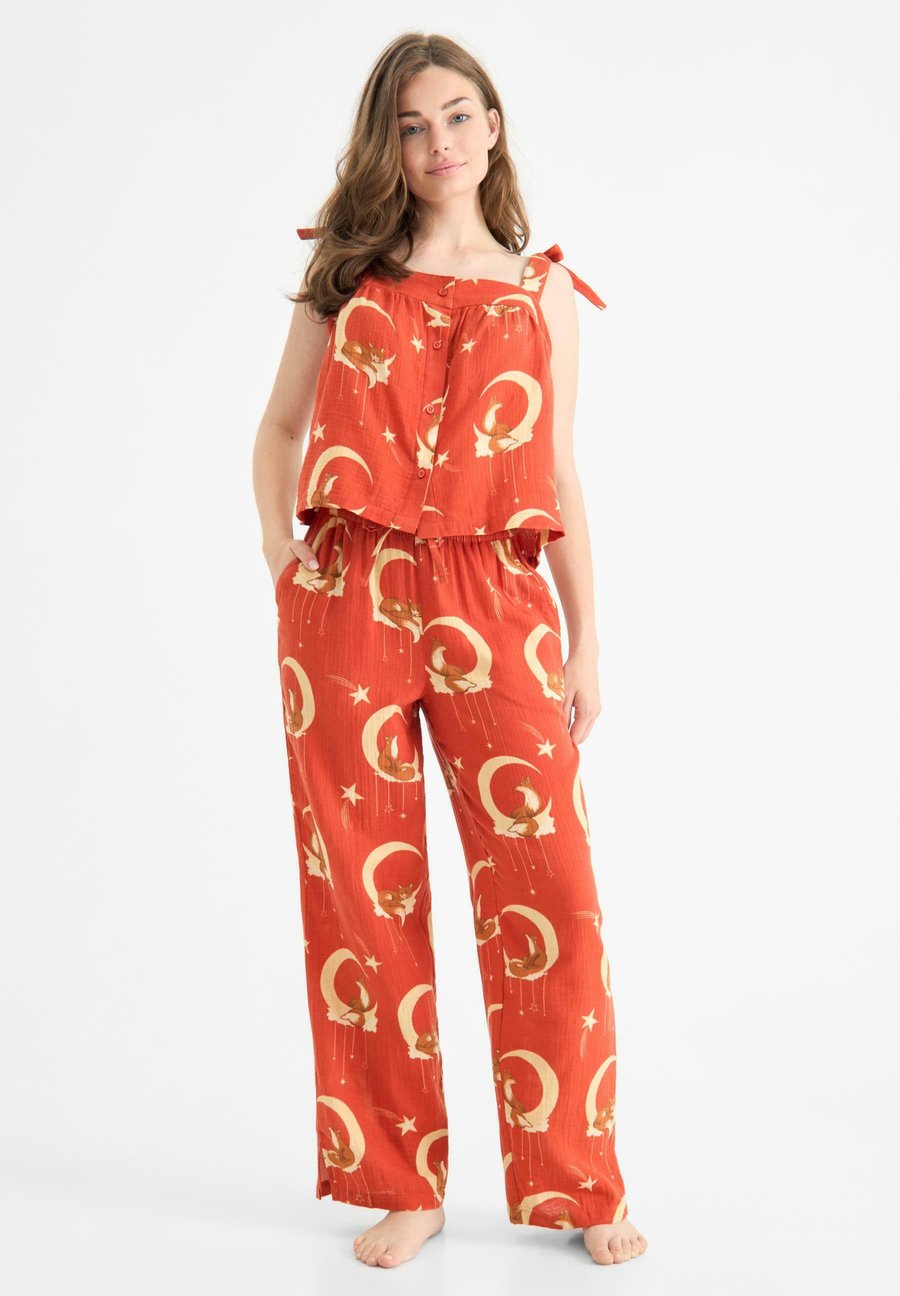 

Пижамный комплект Chelsea Peers STRAP CELESTIAL SET WITH LONG BOTTOMS, Orange