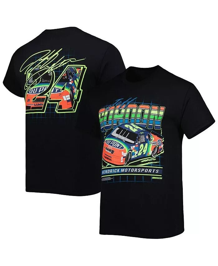 

Мужская черная футболка Jeff Gordon DuPont Hendrick Motorsports Team Collection