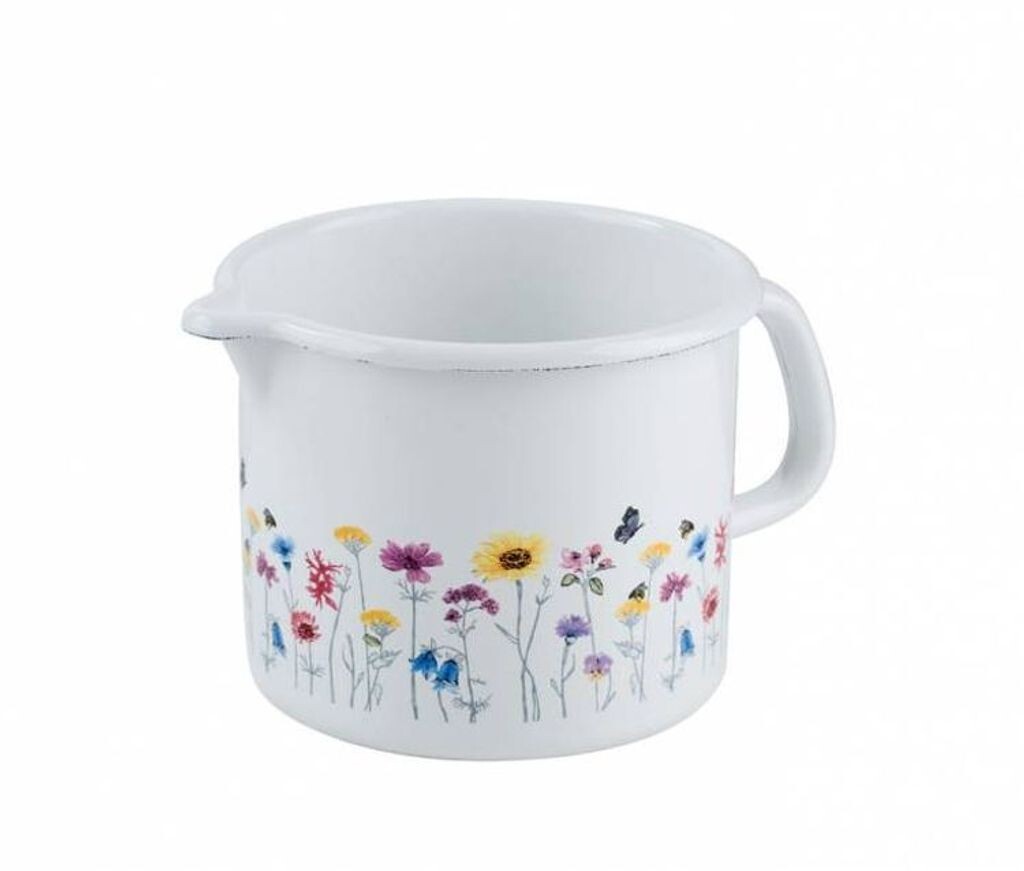 

Кастрюля Riess Ø10см 0,75 л эмаль Country Flora