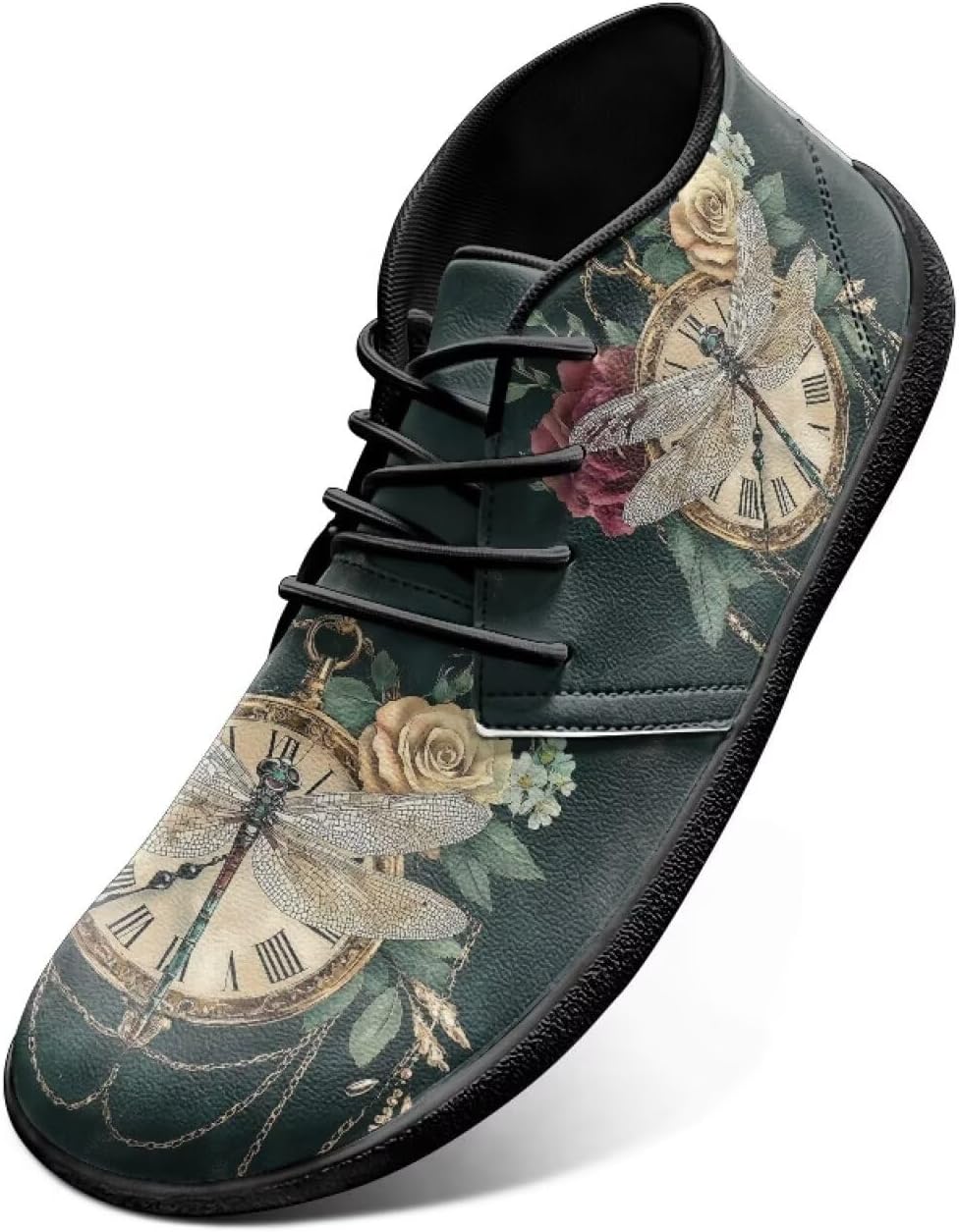 

Мужские широкие кроссовки для ходьбы, на шнуровке, минималистичный дизайн, противоскользящая подошва из пеноматериала с эффектом памяти, спортивные кроссовки, размеры US 6-14 Cugasmaru, Dragonfly Clock