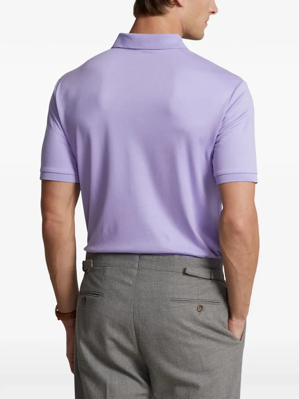 Вышитая рубашка поло Polo Ralph Lauren, фиолетовый — фото 4