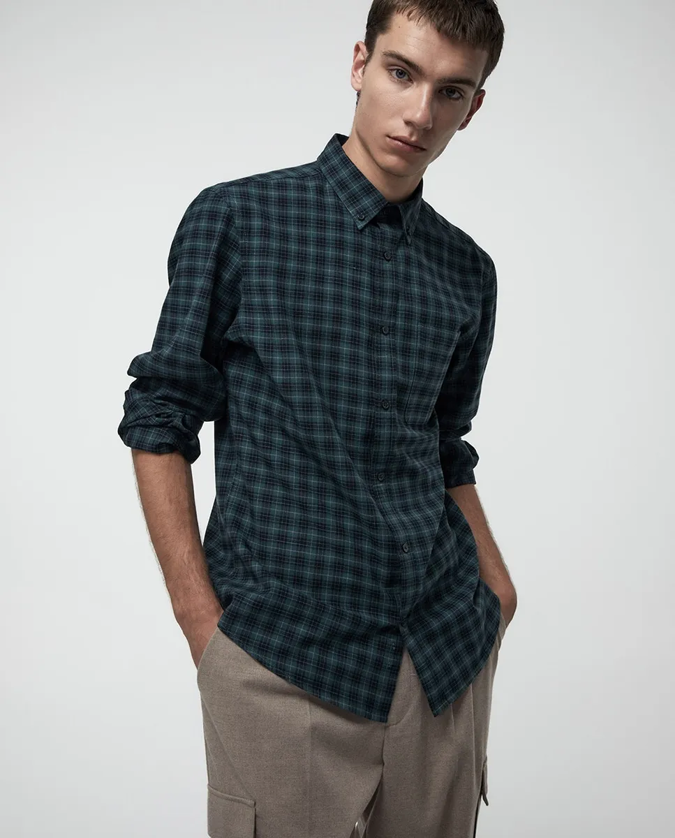 

Фланелевая рубашка Sfera, темно-зеленый