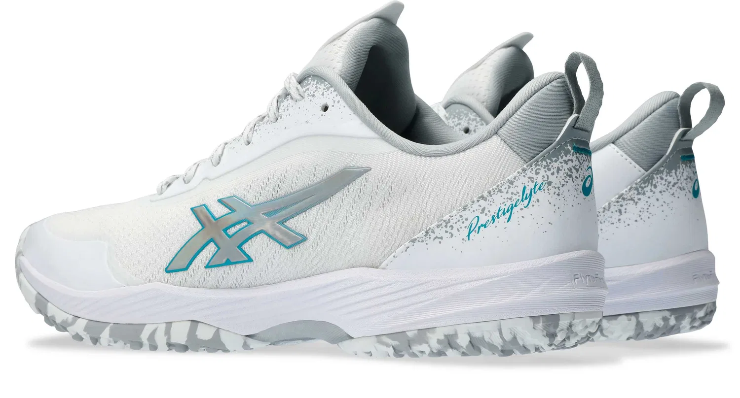 Теннисные кроссовки «Prestigelyte 5 OC» от ASICS, White/Lagoon — фото 2