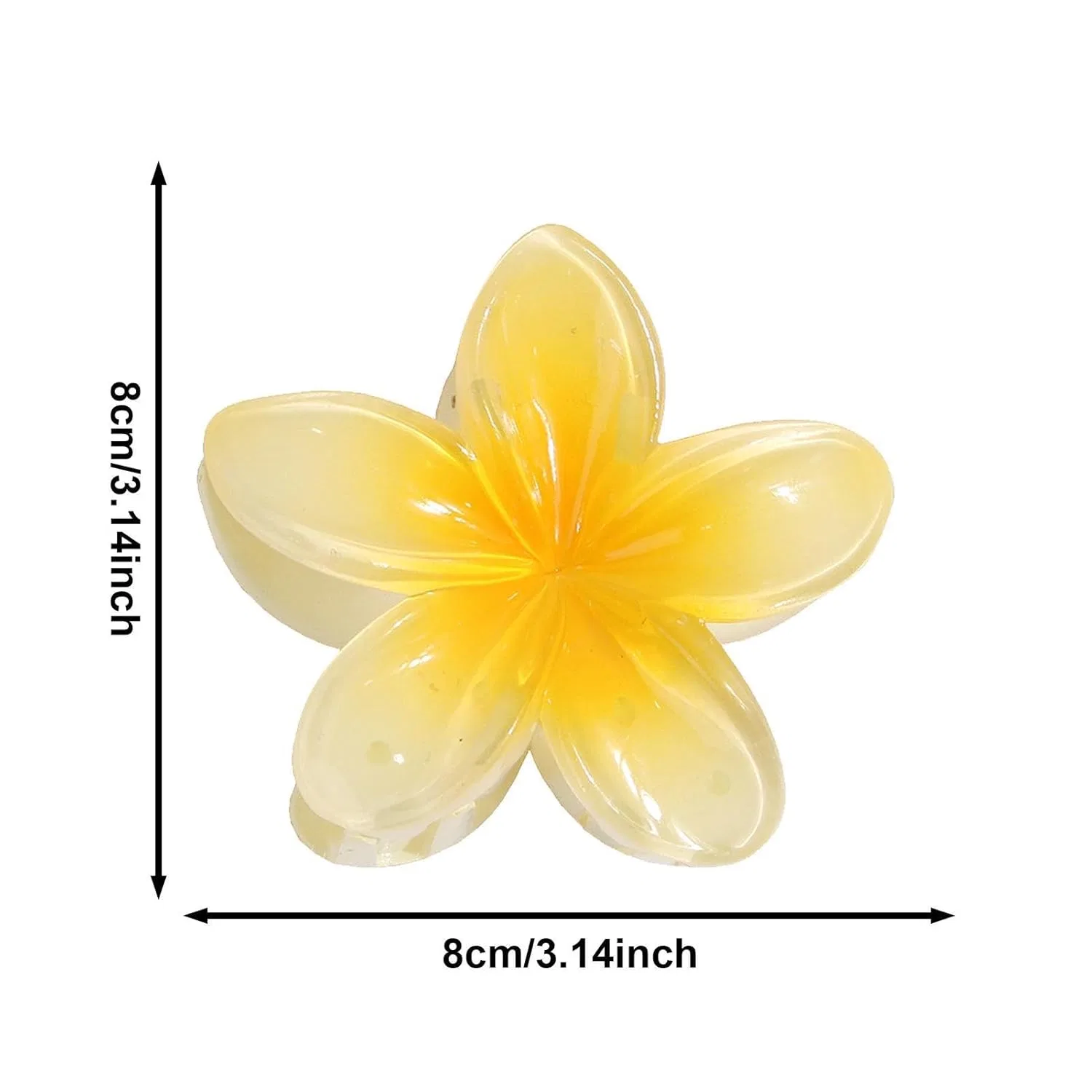 Заколки для волос «Flower Egg Flower» с милым дизайном Tuxxjzm, Yellow — фото 2