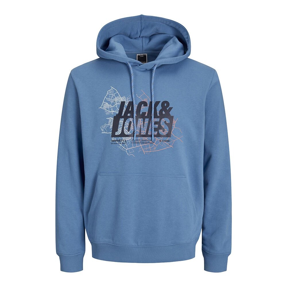 

Худи Jack & Jones Map Logo, синий