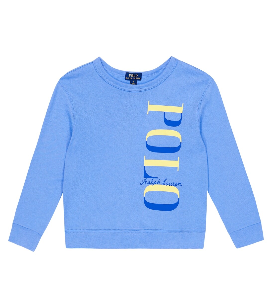 

Толстовка из хлопкового джерси с логотипом Polo Ralph Lauren, синий