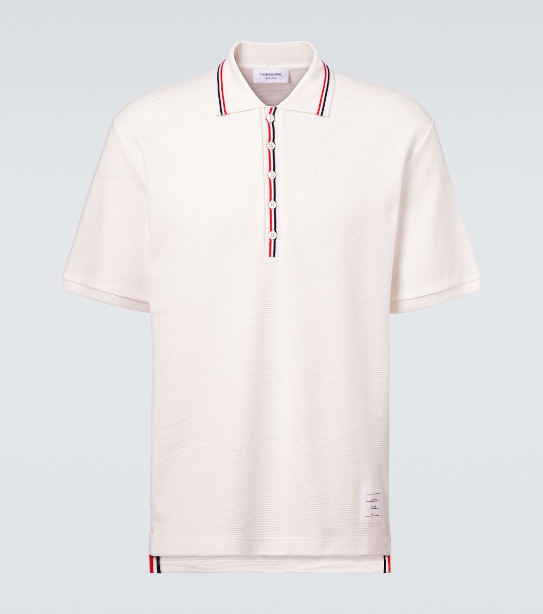 

Хлопковая поло Thom Browne, Natural White