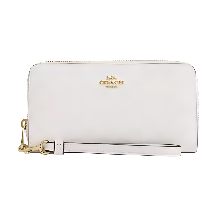 

COACH Кошелек на молнии из кожи с покрытием, White