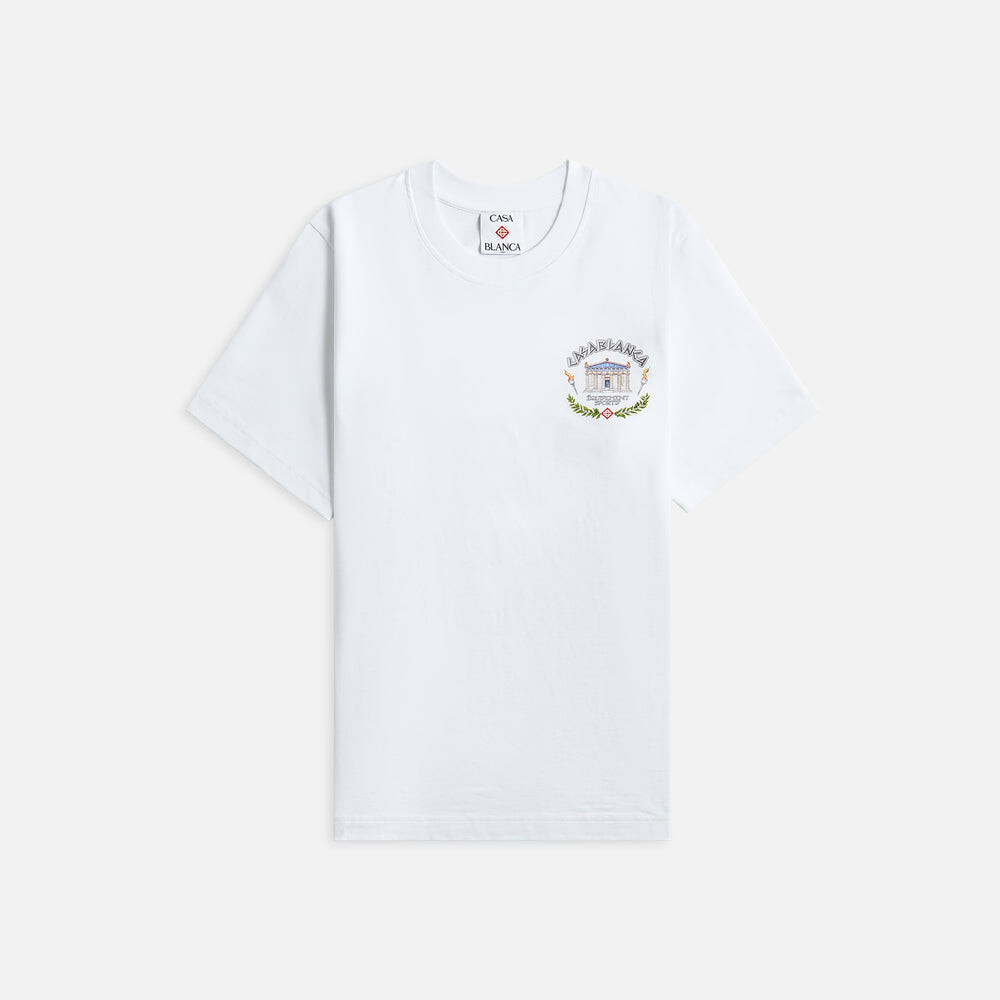 

Футболка Casablanca Le Temple Du Sport Printed Tee, белый