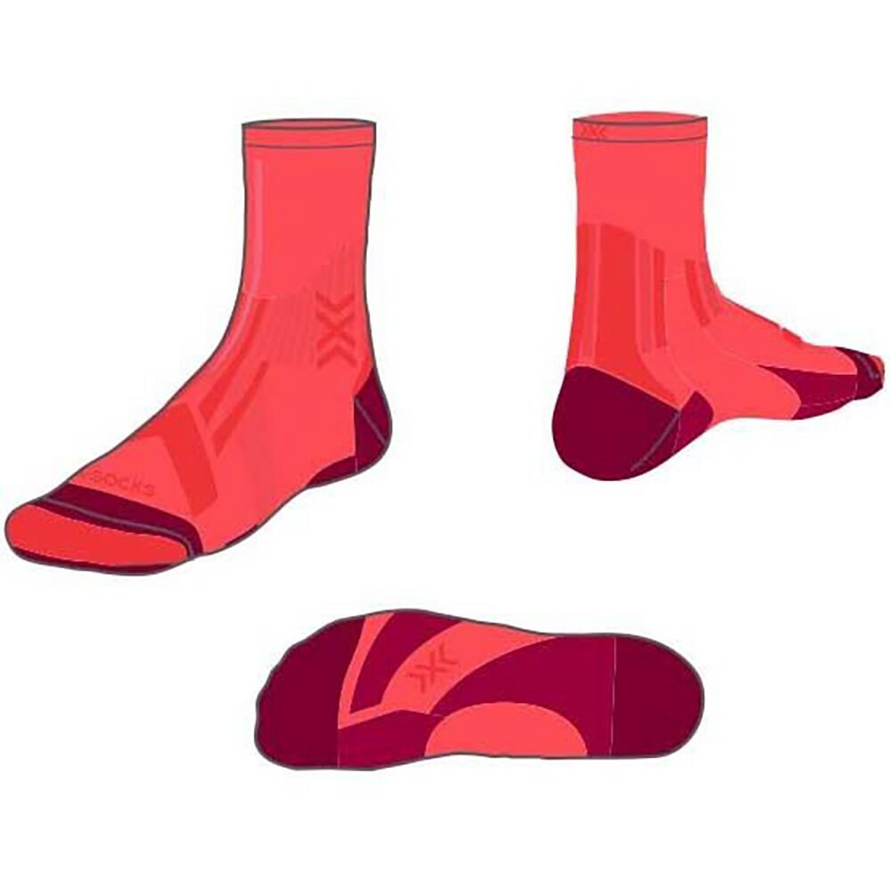 

Носки X-SOCKS Trail Run Perform Crew, красный