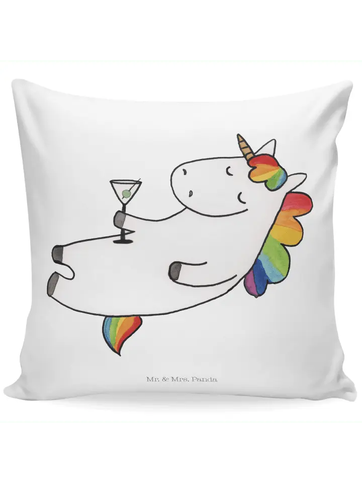 

Подушка Mr & Mrs Panda 40x40 Einhorn Cocktail, белый