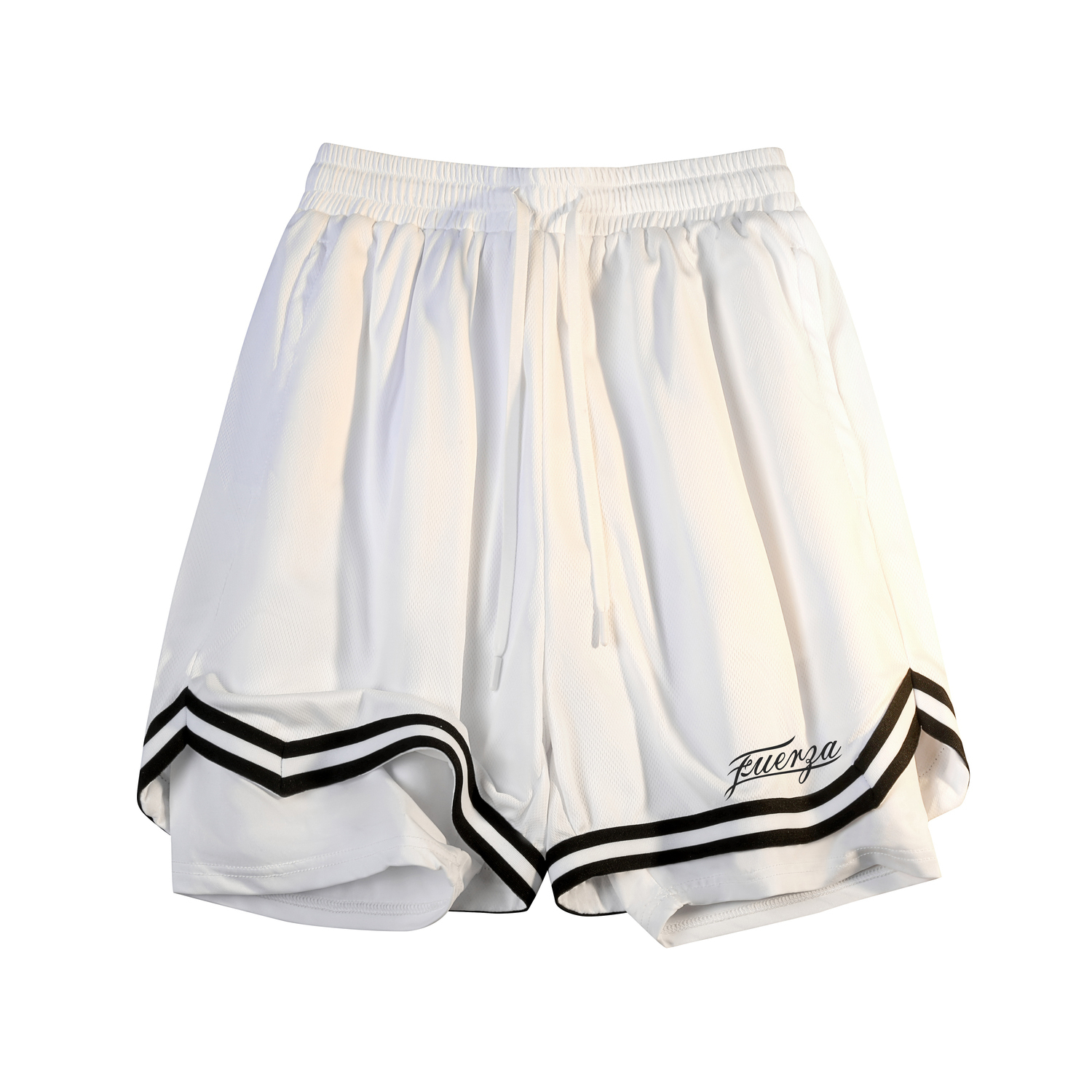 

Мужские баскетбольные шорты Unisex FUERZA, белый