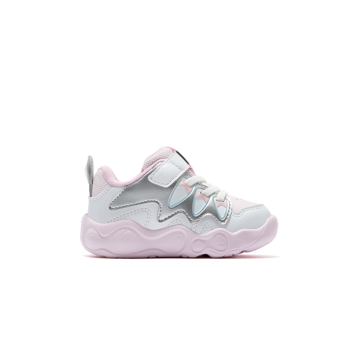 FILA KIDS Heritage FHT Breathable Lightweight Cushioning Toddler Shoes Plain Mist Pink/FILA White Infant And Toddler — фото 3