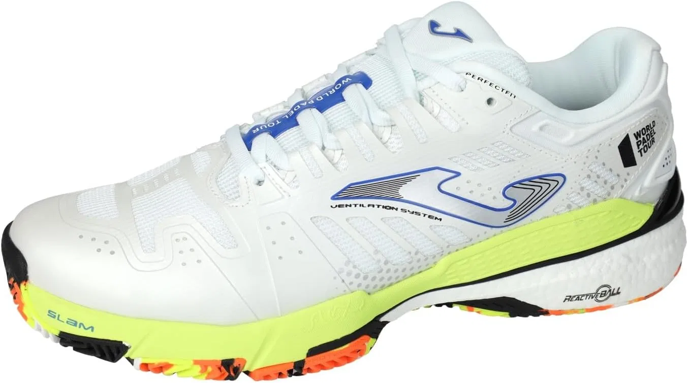 Кроссовки Joma Herren Serie Slam с низким верхом, White Lime — фото 2