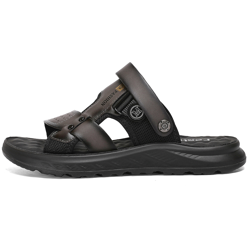 

NANJIREN Пляжные сандалии мужские серые, цвет Gray