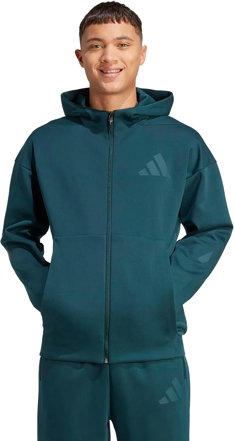 Толстовка Adidas Z.n.e. с капюшоном и молнией, Aurora Ivy