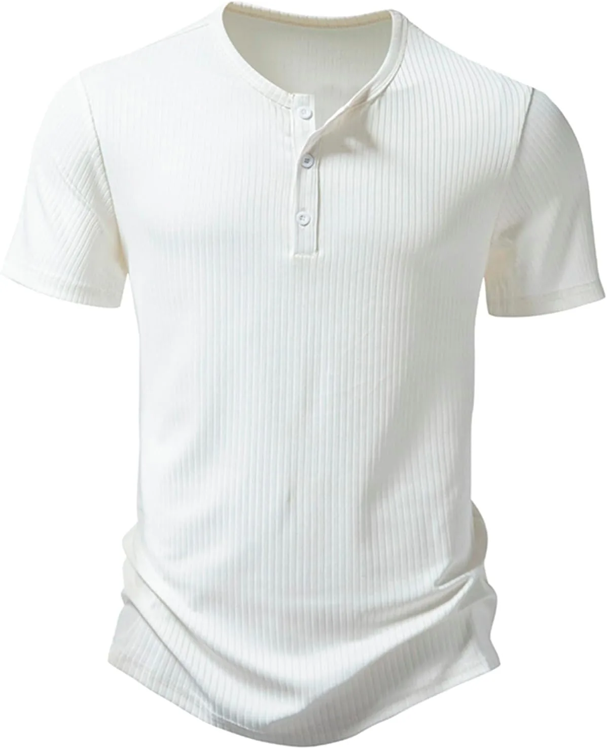 

Мужская футболка Henley с коротким рукавом, Slim Fit