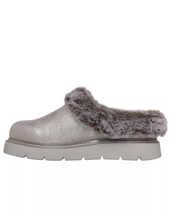 Женские тапочки BOBS Keepsakes Lite - Luxe Lifts Comfort от Finish Line Skechers, серебро — фото 3