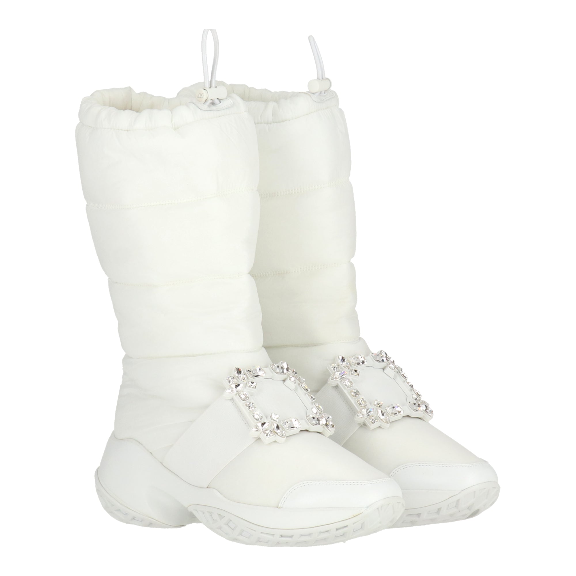 Женские белые ботинки Roger Vivier