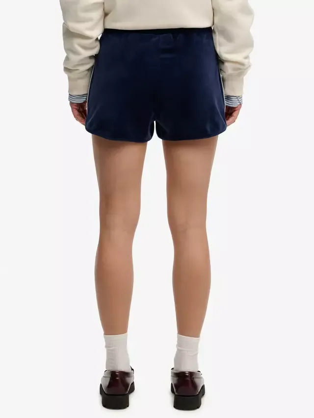 Велюровые шорты для загородного клуба Superdry, Rich Navy — фото 4