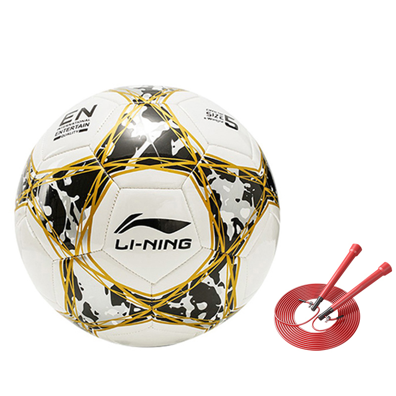 

LINING Размер 5 футбольный мяч TPU машинной строчки унисекс белый желтый