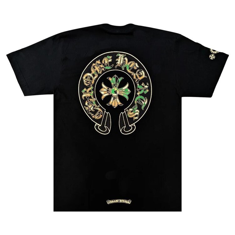 Футболка Chrome Hearts Horse Shoe Logo Pocket T-Shirt, черный — фото 2